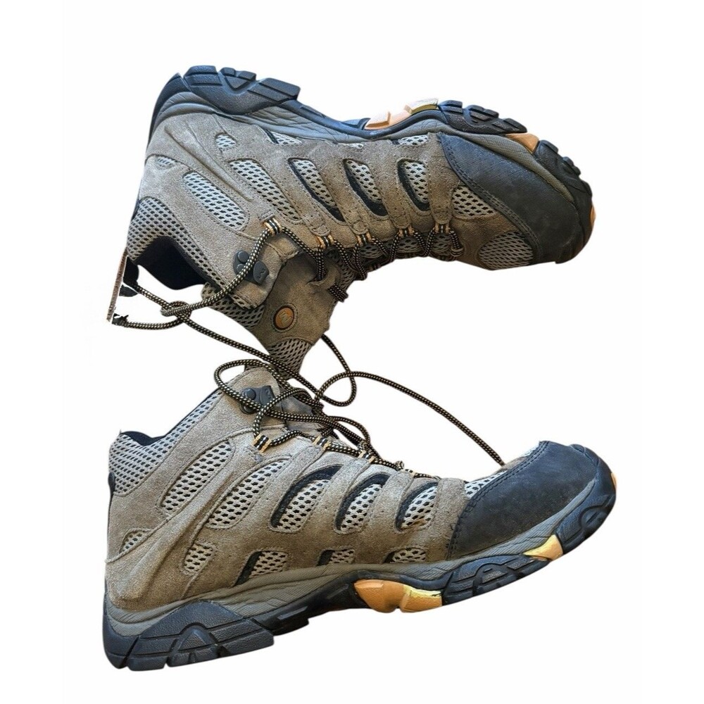 Merrell Moab Ventilator Mid Hiking Boots Men's Size 11.5 Walnut Brown Leather